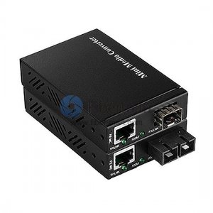 10/100M SFP to RJ45 External Power Supply Mini Ethernet Media Converter