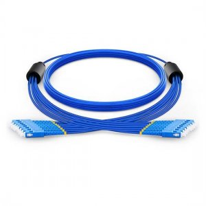 Custom SC to SC 8 Fibers Singlemode 9/125 Armored Breakout Cable 3.0mm Legs
