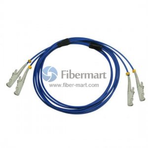 E2000/UPC to E2000/UPC Duplex Singlemode 9/125 Armored Patch Cable