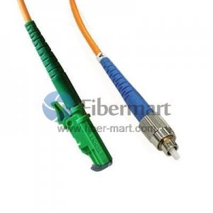 FC-E2000 Simplex OM3 50/125 Multimode Fiber Patch Cable