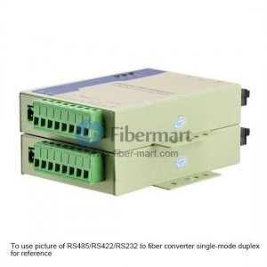Industrial RS485/RS422/RS232 to Single-mode Simplex Fiber Converter, 1310nm/1550nm 20km
