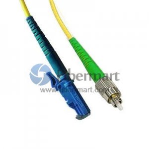 FC/APC to E2000/UPC Simplex 9/125 Single-mode Fiber Patch Cable