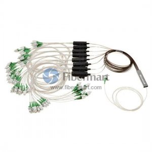 1x64 Fiber PLC Splitter with Fan-out Kits