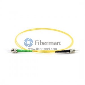 ST/UPC to ST/APC Singlemode 9/125 Simplex Fiber Patch Cable
