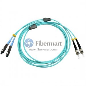 ST-MU Duplex OM4 50/125 Multimode Armored Fiber Patch Cable
