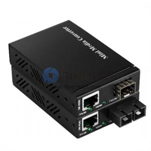 10/100/1000M SFP to RJ45 External Power Supply Mini Gigabit Media Converter