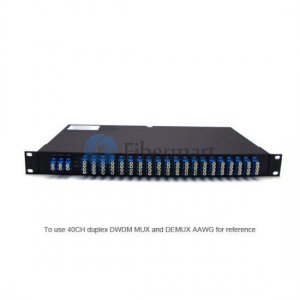 32 channels, 1RU Rack Mount, Duplex, Athermal AWG, DWDM Mux & Demux
