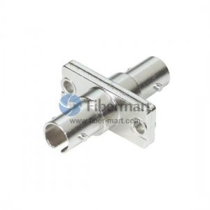 ST/UPC to ST/UPC Simplex Rectangle Metal Fiber Adapter