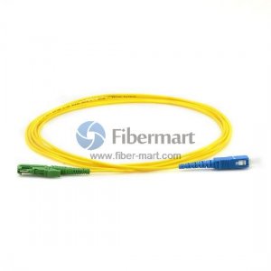 SC/UPC 转 E2000/APC 单模 9/125 单工光纤跳线