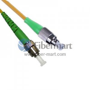 FC/APC to ST/APC Singlemode 9/125 Simplex Fiber Patch Cable