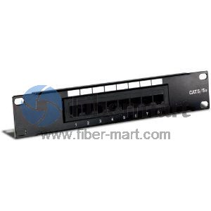 8 Port Cat5e UTP Patch Panel Rack Mount