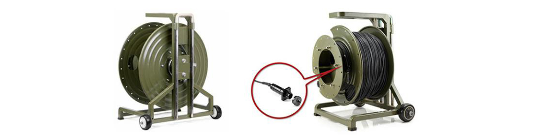 deployable cable reel, Portable field deployable tactical fber cable reel 